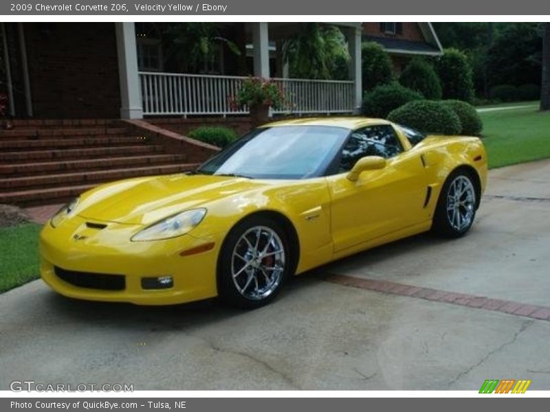 Velocity Yellow / Ebony 2009 Chevrolet Corvette Z06