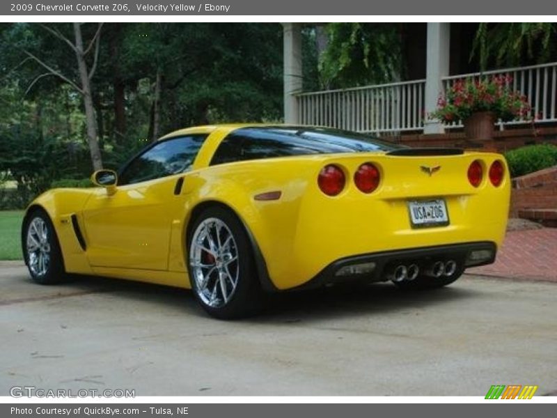 Velocity Yellow / Ebony 2009 Chevrolet Corvette Z06