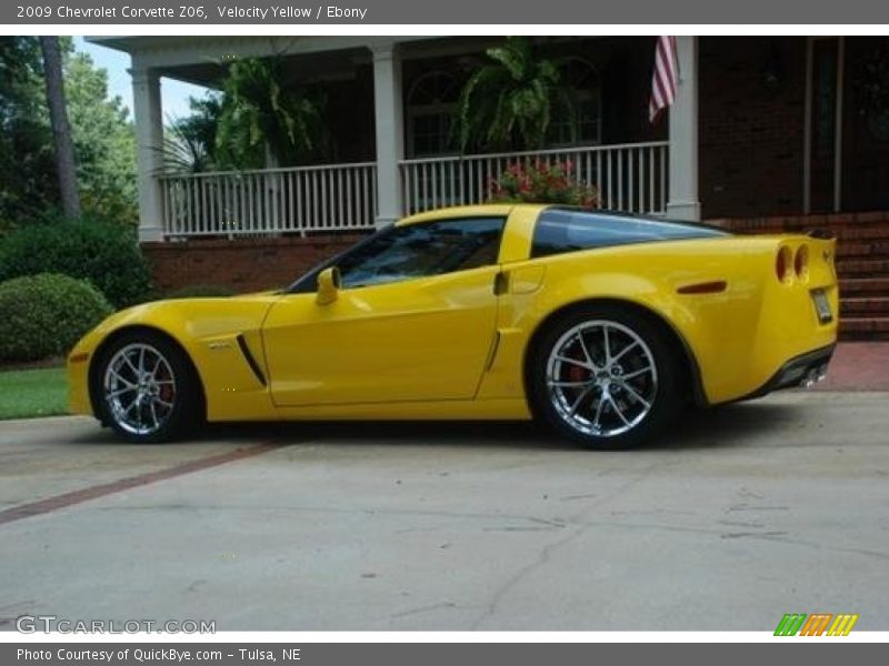 Velocity Yellow / Ebony 2009 Chevrolet Corvette Z06