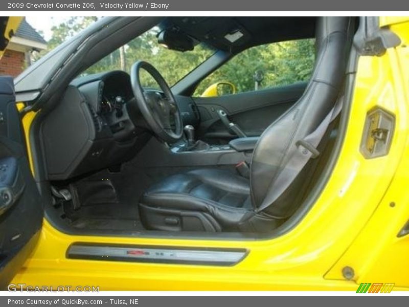 Velocity Yellow / Ebony 2009 Chevrolet Corvette Z06