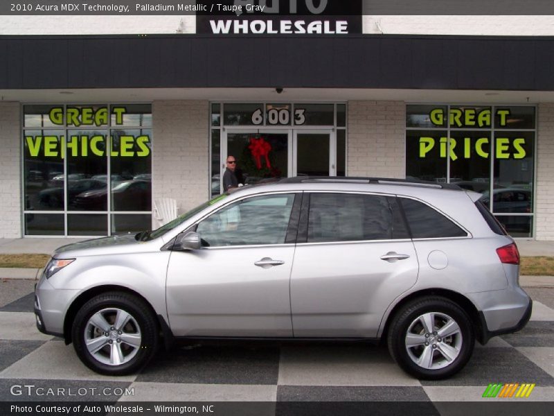 Palladium Metallic / Taupe Gray 2010 Acura MDX Technology