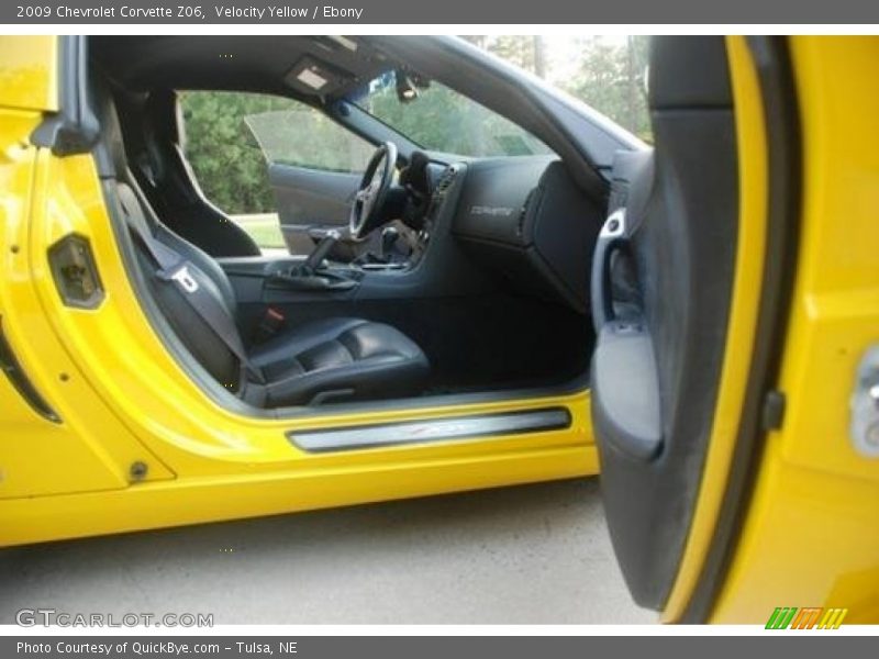 Velocity Yellow / Ebony 2009 Chevrolet Corvette Z06
