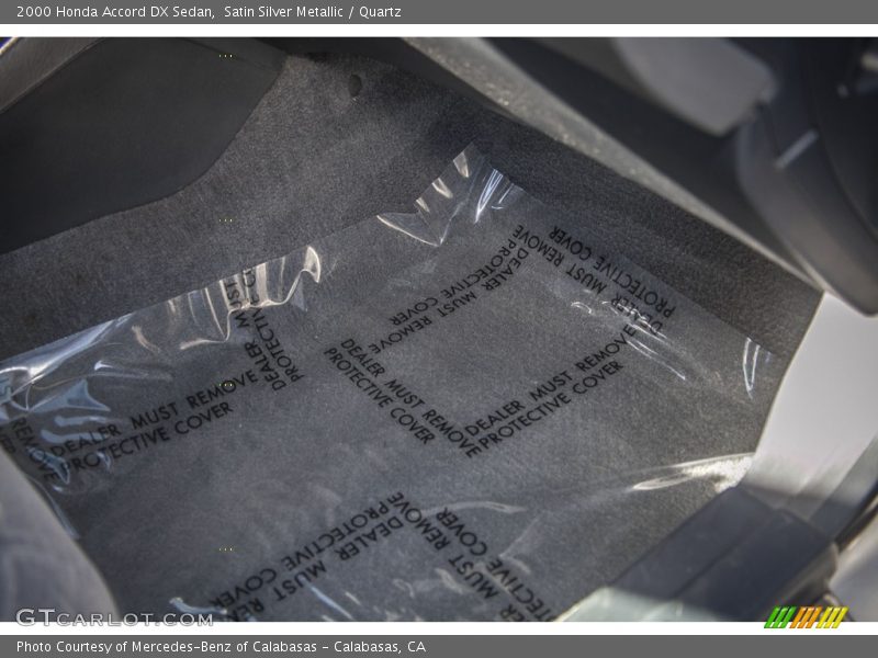 Satin Silver Metallic / Quartz 2000 Honda Accord DX Sedan