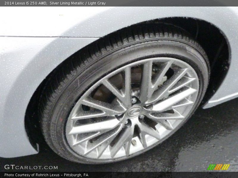 Silver Lining Metallic / Light Gray 2014 Lexus IS 250 AWD