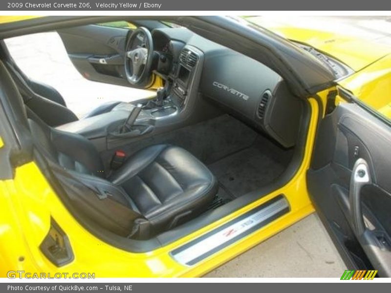Velocity Yellow / Ebony 2009 Chevrolet Corvette Z06