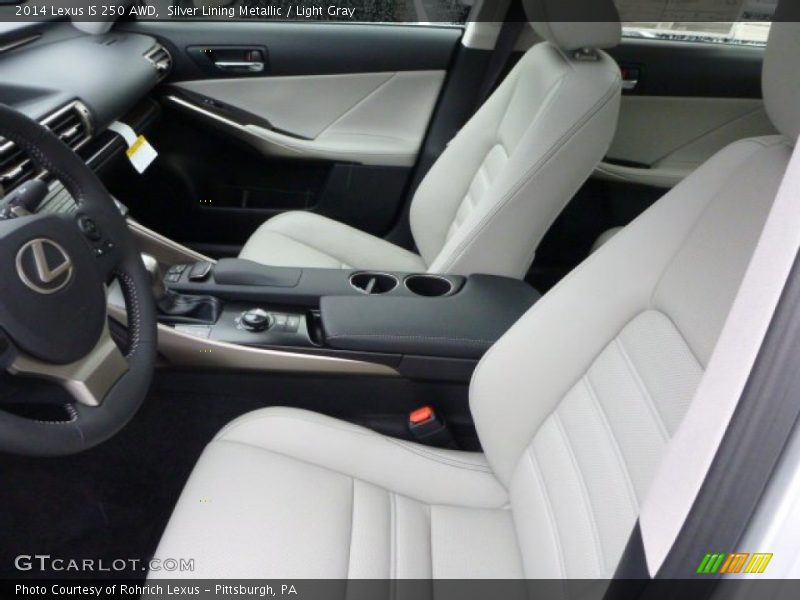 Silver Lining Metallic / Light Gray 2014 Lexus IS 250 AWD