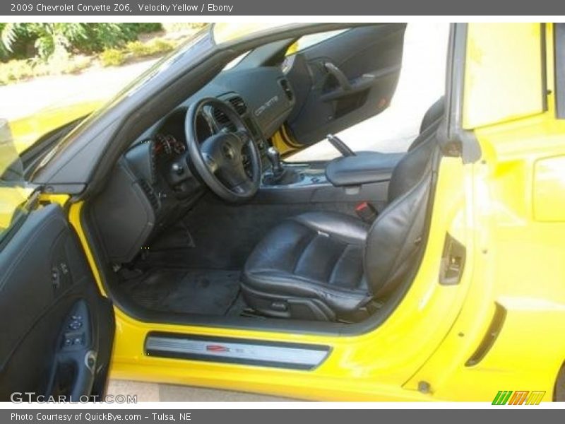 Velocity Yellow / Ebony 2009 Chevrolet Corvette Z06