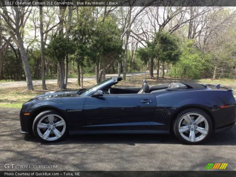 Blue Ray Metallic / Black 2013 Chevrolet Camaro ZL1 Convertible