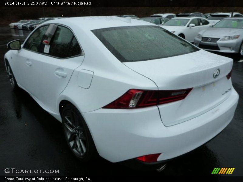 Ultra White / Rioja Red 2014 Lexus IS 250 AWD