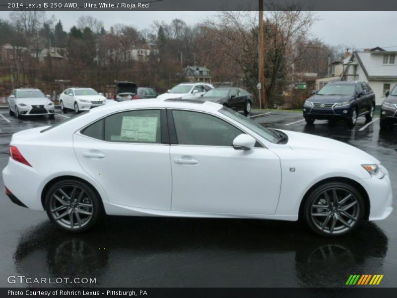 Ultra White / Rioja Red 2014 Lexus IS 250 AWD