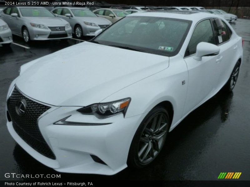 Ultra White / Rioja Red 2014 Lexus IS 250 AWD