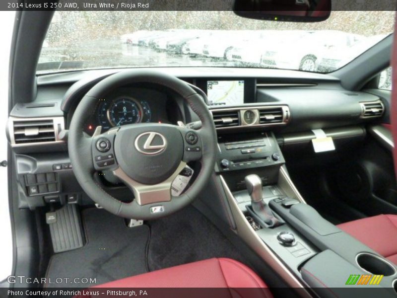 Ultra White / Rioja Red 2014 Lexus IS 250 AWD