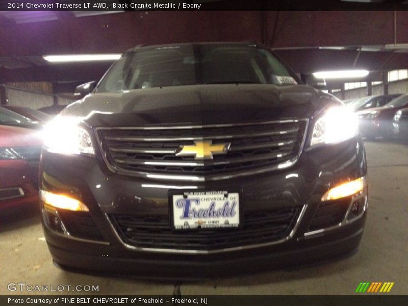 Black Granite Metallic / Ebony 2014 Chevrolet Traverse LT AWD