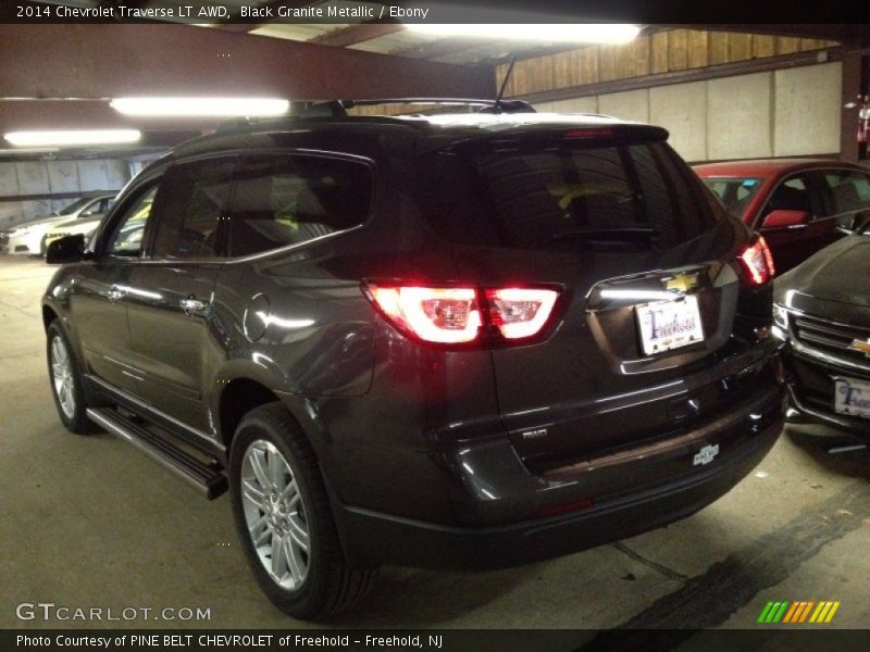 Black Granite Metallic / Ebony 2014 Chevrolet Traverse LT AWD