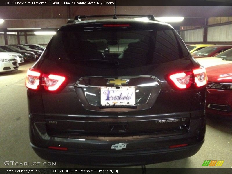 Black Granite Metallic / Ebony 2014 Chevrolet Traverse LT AWD