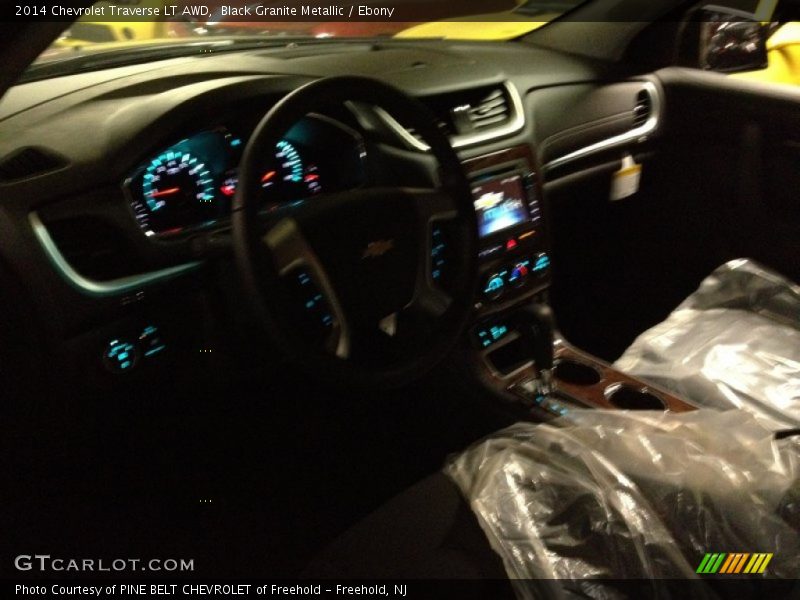 Black Granite Metallic / Ebony 2014 Chevrolet Traverse LT AWD