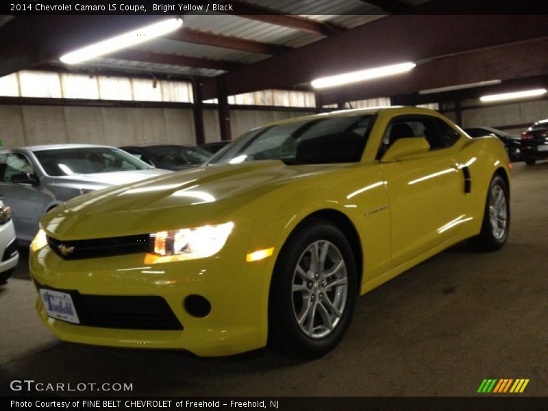 Bright Yellow / Black 2014 Chevrolet Camaro LS Coupe