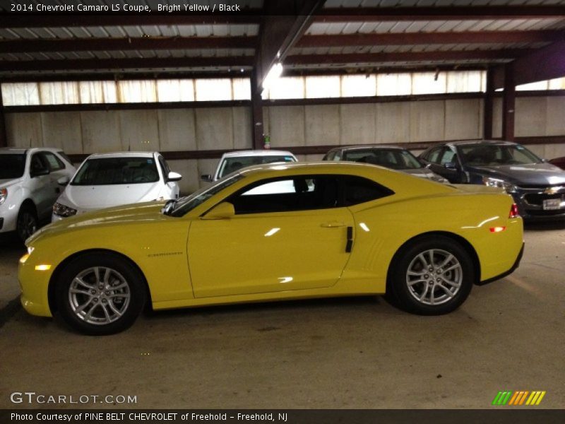 Bright Yellow / Black 2014 Chevrolet Camaro LS Coupe