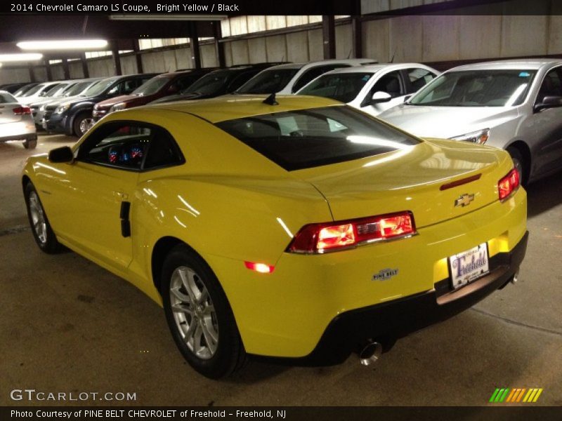 Bright Yellow / Black 2014 Chevrolet Camaro LS Coupe