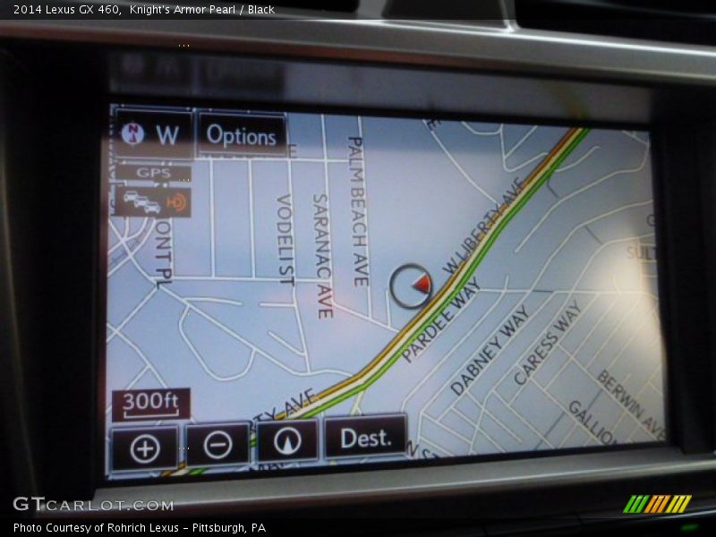 Navigation of 2014 GX 460