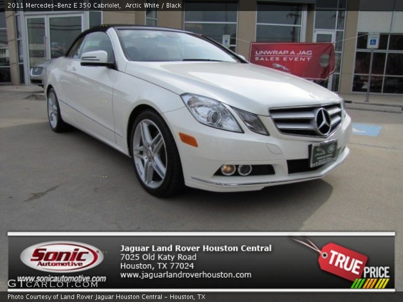 Arctic White / Black 2011 Mercedes-Benz E 350 Cabriolet