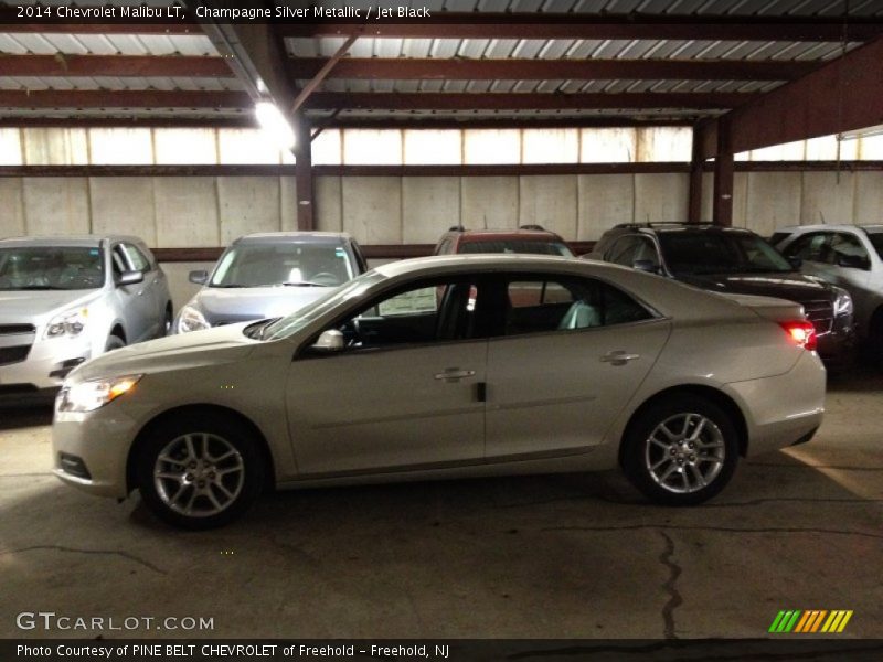 Champagne Silver Metallic / Jet Black 2014 Chevrolet Malibu LT