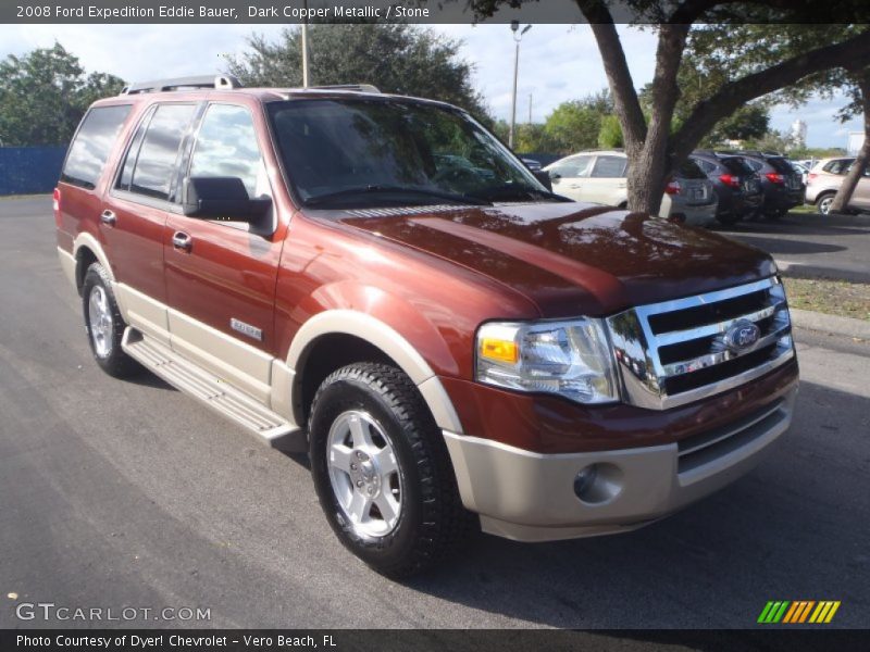 Dark Copper Metallic / Stone 2008 Ford Expedition Eddie Bauer