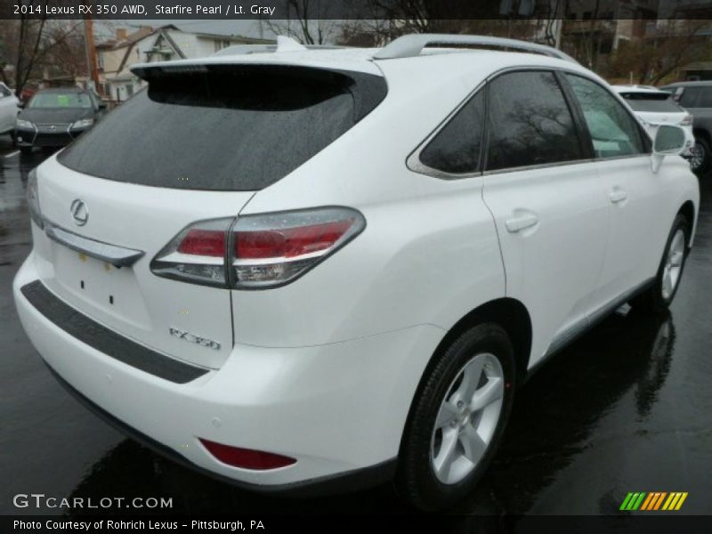 Starfire Pearl / Lt. Gray 2014 Lexus RX 350 AWD