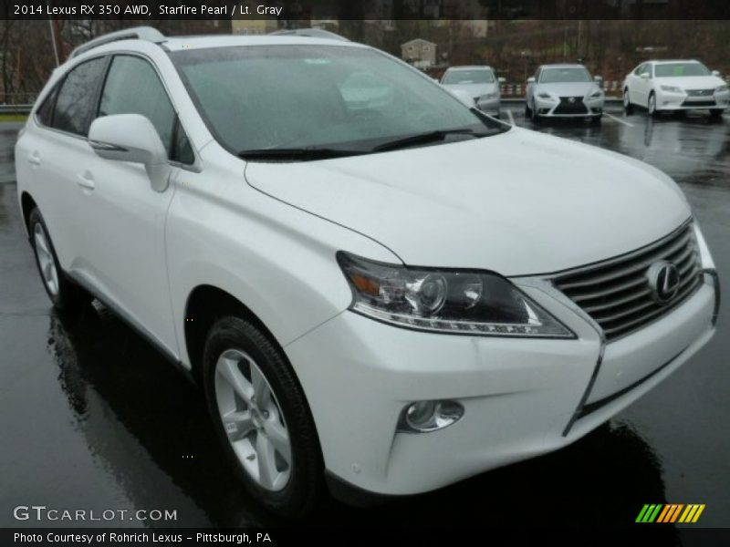 Starfire Pearl / Lt. Gray 2014 Lexus RX 350 AWD