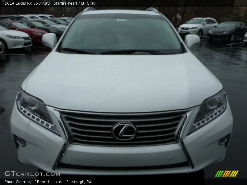 Starfire Pearl / Lt. Gray 2014 Lexus RX 350 AWD