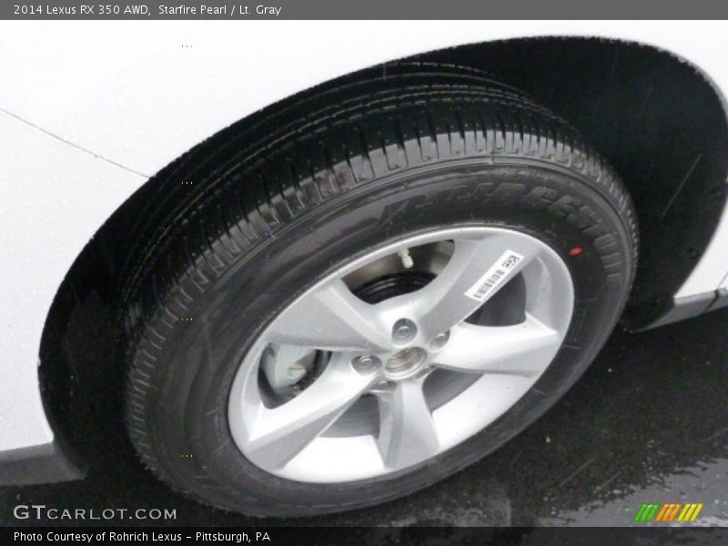Starfire Pearl / Lt. Gray 2014 Lexus RX 350 AWD