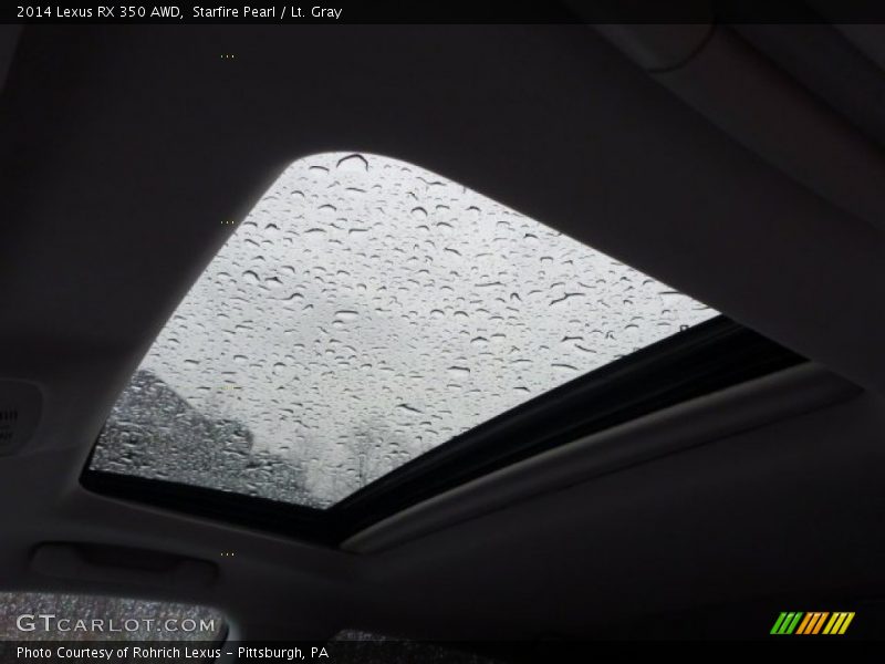 Starfire Pearl / Lt. Gray 2014 Lexus RX 350 AWD