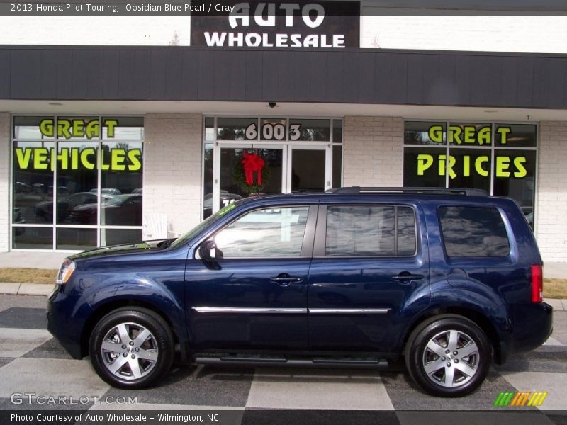 Obsidian Blue Pearl / Gray 2013 Honda Pilot Touring