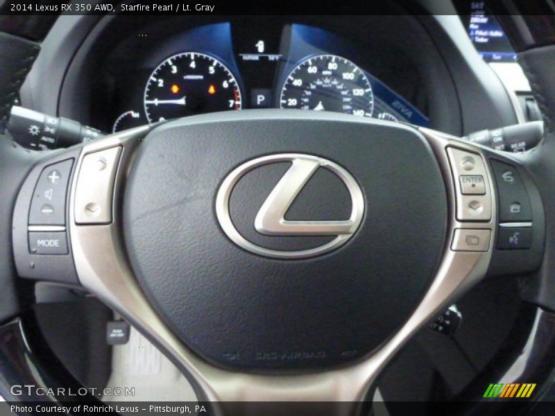 Starfire Pearl / Lt. Gray 2014 Lexus RX 350 AWD