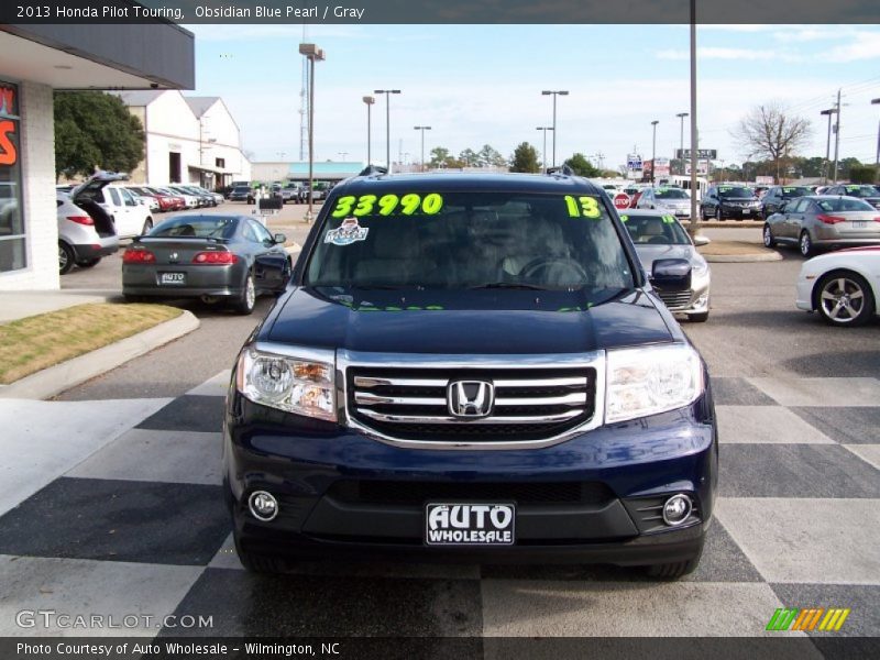 Obsidian Blue Pearl / Gray 2013 Honda Pilot Touring