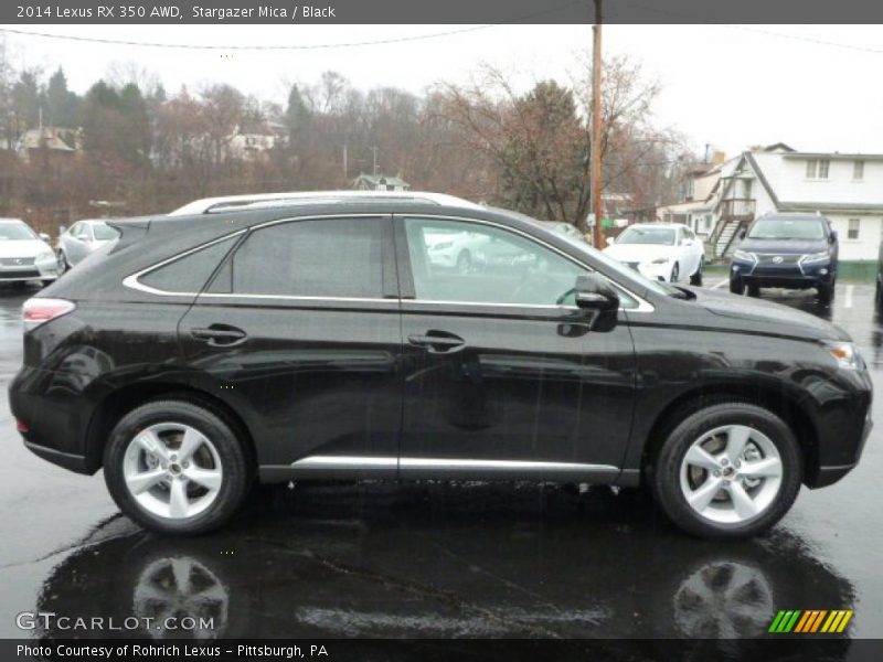 Stargazer Mica / Black 2014 Lexus RX 350 AWD