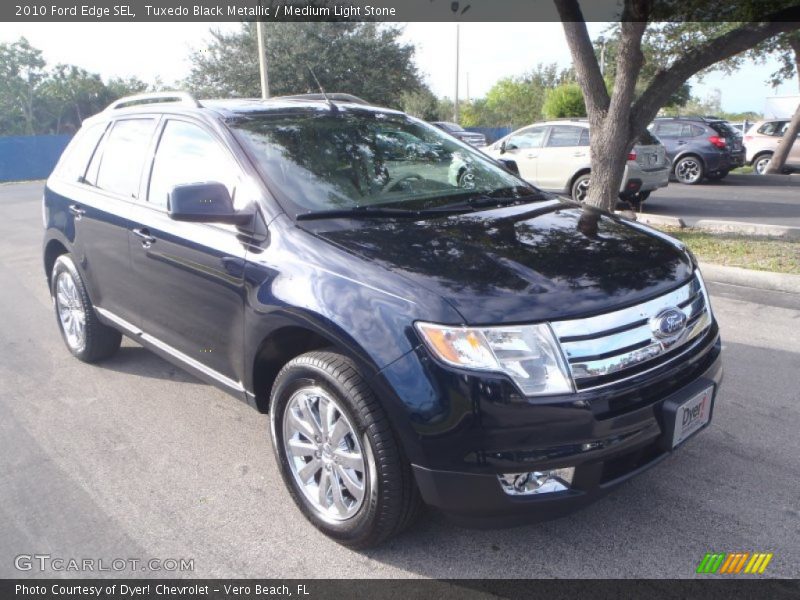 Tuxedo Black Metallic / Medium Light Stone 2010 Ford Edge SEL