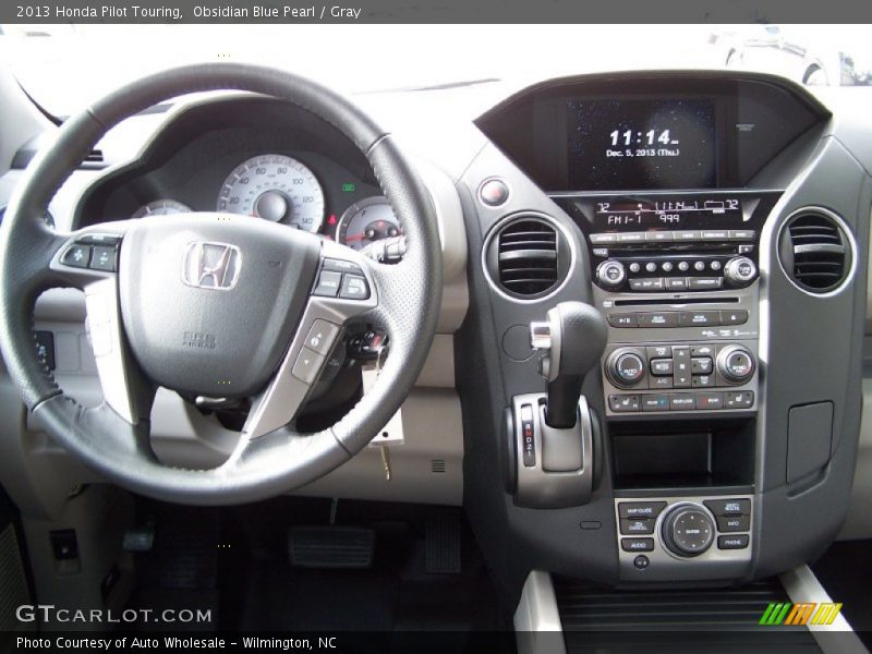 Obsidian Blue Pearl / Gray 2013 Honda Pilot Touring