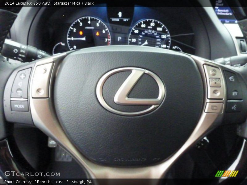 Stargazer Mica / Black 2014 Lexus RX 350 AWD