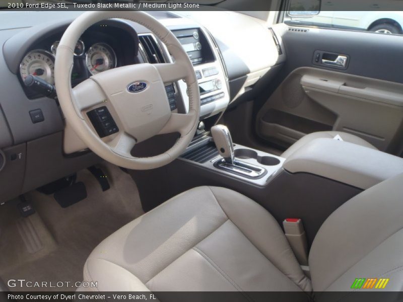 Tuxedo Black Metallic / Medium Light Stone 2010 Ford Edge SEL