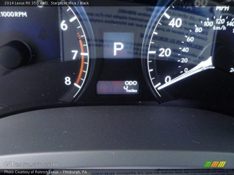 Stargazer Mica / Black 2014 Lexus RX 350 AWD