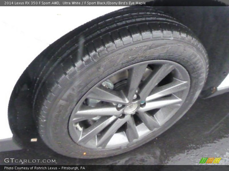 Ultra White / F Sport Black/Ebony Bird's Eye Maple 2014 Lexus RX 350 F Sport AWD