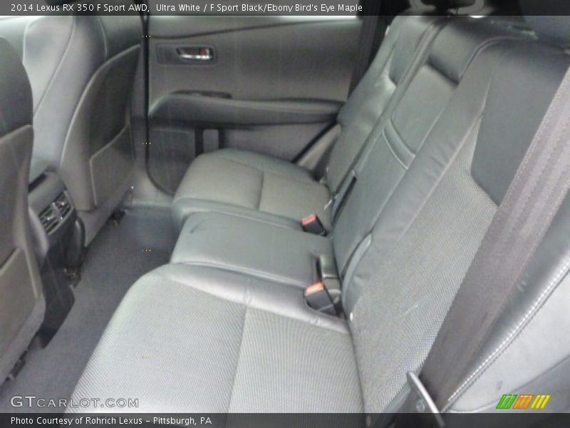 Ultra White / F Sport Black/Ebony Bird's Eye Maple 2014 Lexus RX 350 F Sport AWD