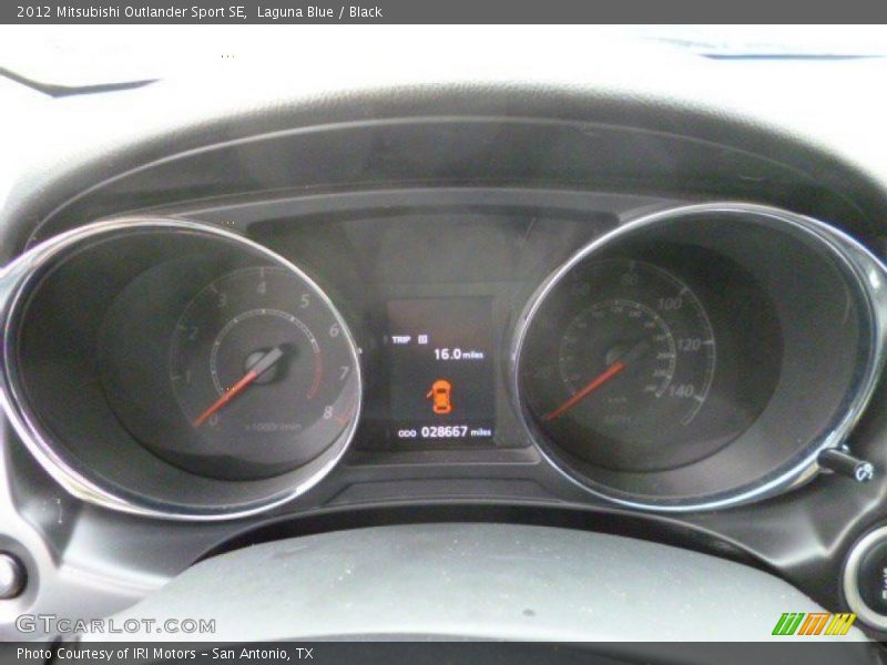 Laguna Blue / Black 2012 Mitsubishi Outlander Sport SE