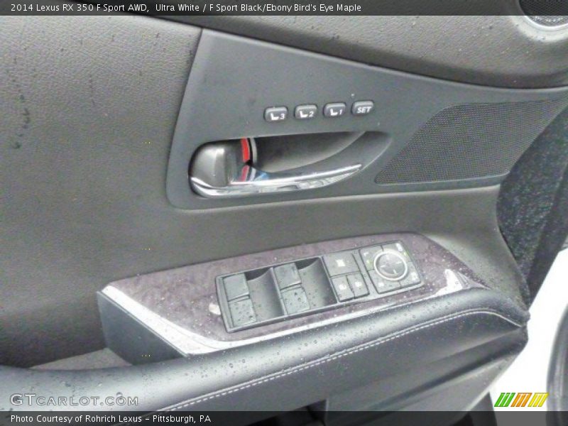 Ultra White / F Sport Black/Ebony Bird's Eye Maple 2014 Lexus RX 350 F Sport AWD