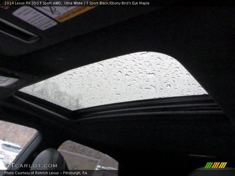 Ultra White / F Sport Black/Ebony Bird's Eye Maple 2014 Lexus RX 350 F Sport AWD