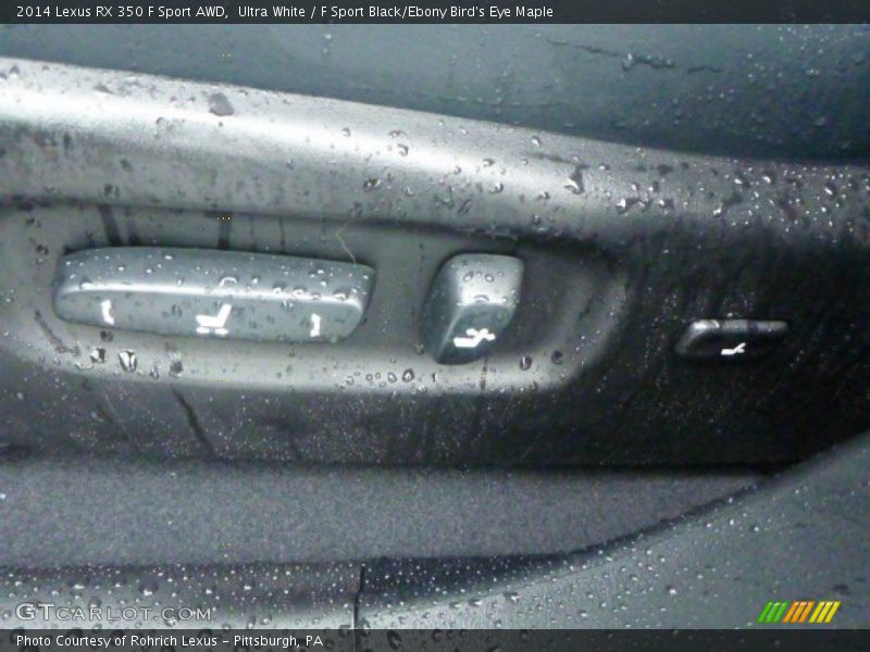 Ultra White / F Sport Black/Ebony Bird's Eye Maple 2014 Lexus RX 350 F Sport AWD