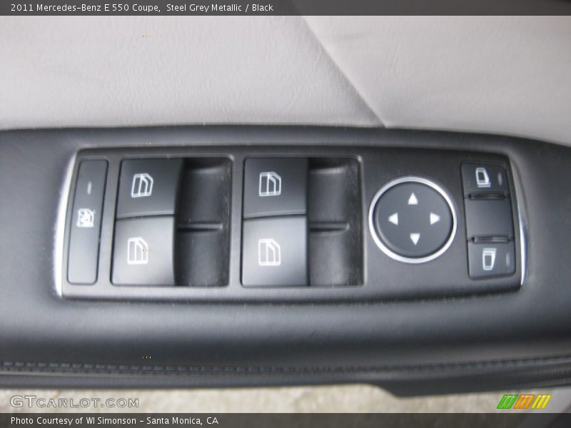 Steel Grey Metallic / Black 2011 Mercedes-Benz E 550 Coupe