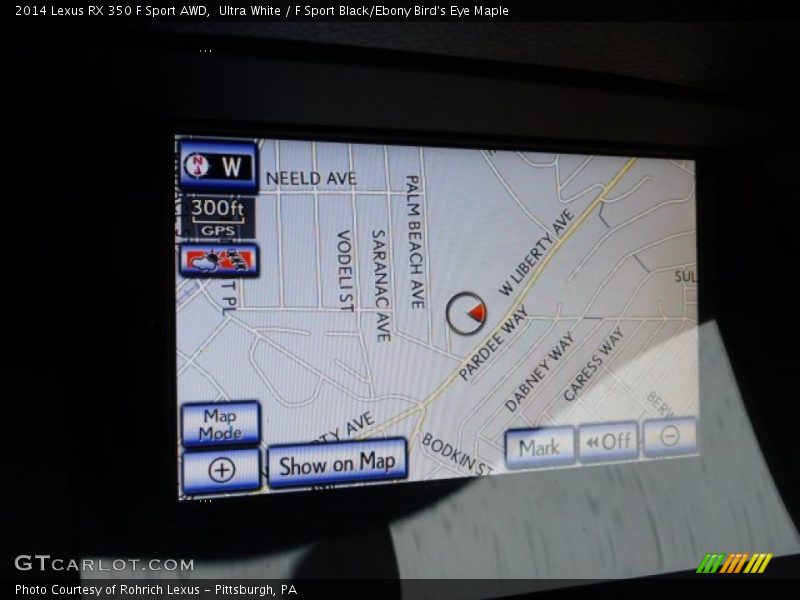 Ultra White / F Sport Black/Ebony Bird's Eye Maple 2014 Lexus RX 350 F Sport AWD