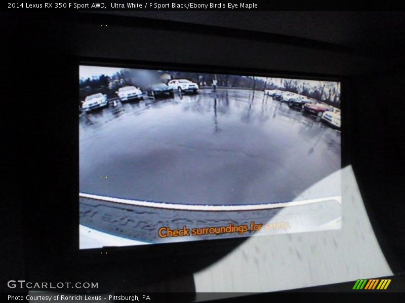 Ultra White / F Sport Black/Ebony Bird's Eye Maple 2014 Lexus RX 350 F Sport AWD